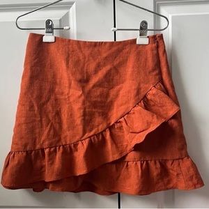 Burnt Orange Skirt from Express